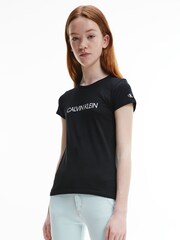 Calvin Klein Jeans Girls Institutional Slim T-Shirt - Image 1 of 3