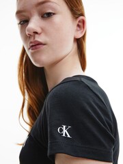 Calvin Klein Jeans Girls Institutional Slim T-Shirt - Image 3 of 3