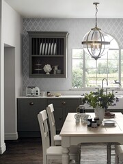 Laura Ashley Silver Florin 10M Wallpaper - Image 1 of 2