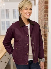 Cotton Traders Wax Look Hooded Jacket - Image 1 of 4