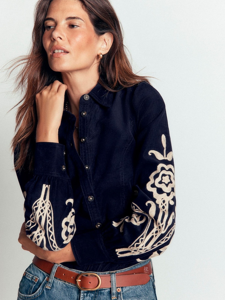 Boden Blue Sky Cord Shirt - Image 2 of 6