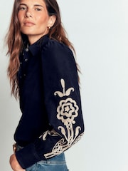 Boden Blue Sky Cord Shirt - Image 5 of 6