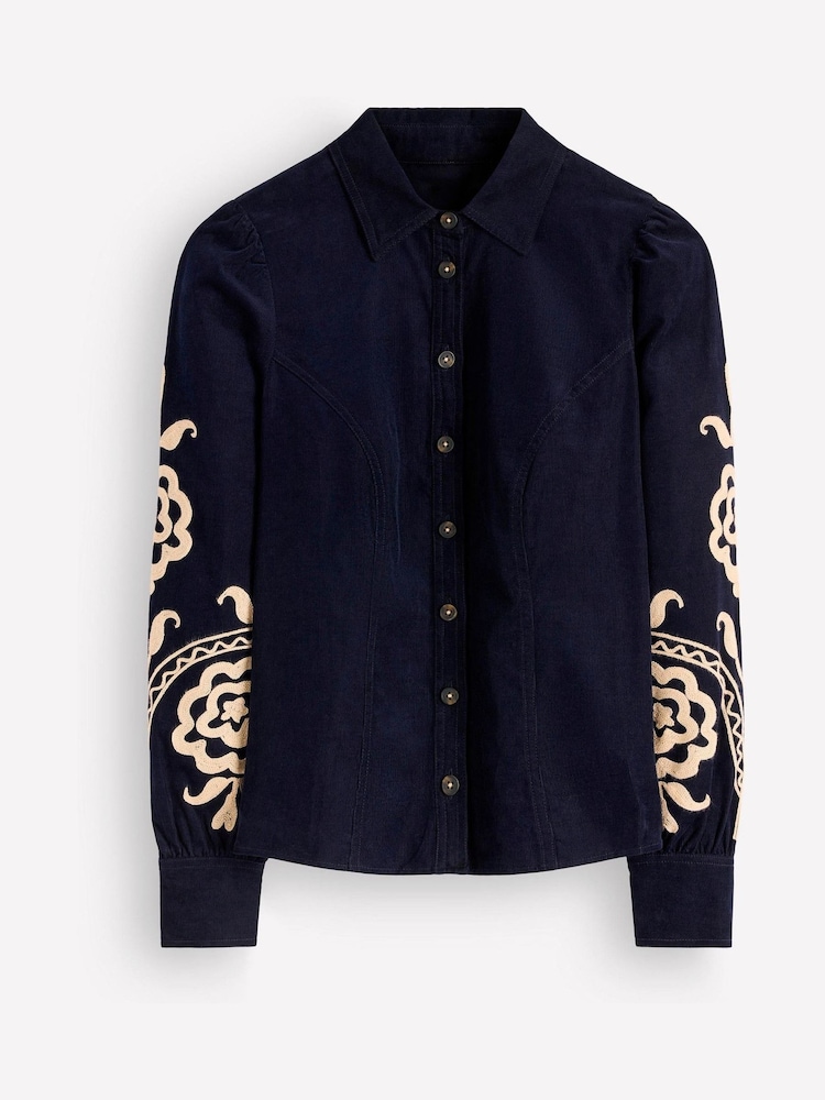 Boden Blue Sky Cord Shirt - Image 6 of 6