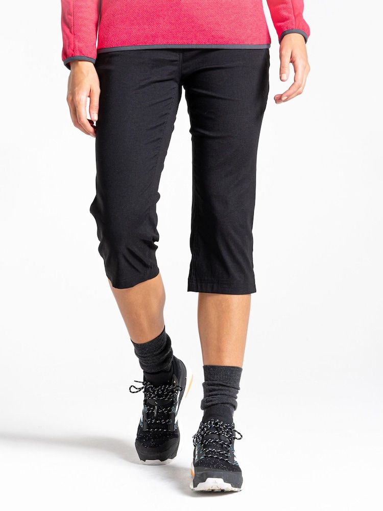Craghoppers Kiwi Pro II Crop Pantalones Negros - Imagen 1 de 9 Craghoppers Kiwi Pro II Crop Pantalones Negros - Imagen 1 de 9