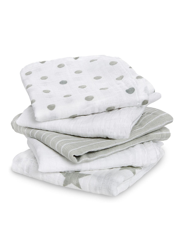 aden + anais Essentials Cotton Muslin Squares 5 Pack - Image 1 of 3