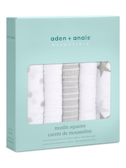 aden + anais Essentials Cotton Muslin Squares 5 Pack - Image 2 of 3