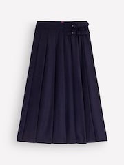 Azul oscuro - Falda midi escocesa plisada de Boden - Imagen 5 de 5