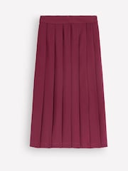Boden Purple Pleat Side Split Midi Skirt - Image 5 of 5