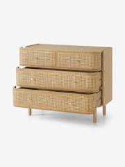 MADE.COM Natural Oak and Rattan Ankhara Chest of Drawers - Image 2 of 3