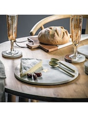 Gallery Home White Marble & Brass Starry Board - Image 1 of 3