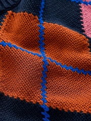 Boden Blue Lucy Chunky Cotton Jumper - Image 5 of 6