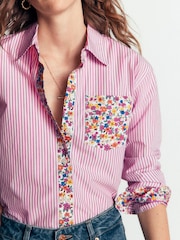 Boden Purple Sienna Relaxed Cotton Shirt - Image 2 of 5