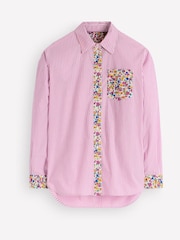 Boden Purple Sienna Relaxed Cotton Shirt - Image 5 of 5