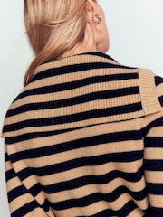 Boden Brown Marta Merino Wool Sailor Top - Image 4 of 7