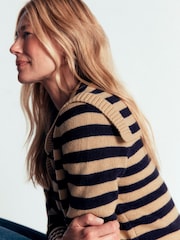 Boden Brown Marta Merino Wool Sailor Top - Image 5 of 7
