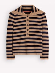 Boden Brown Marta Merino Wool Sailor Top - Image 6 of 7