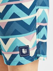 Harper & Lewis Blue Pattern Flora Co-ord Shorts - Image 7 of 7
