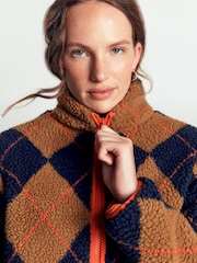 Boden Brown/Blue Alnwick Borg Jacket - Image 2 of 5