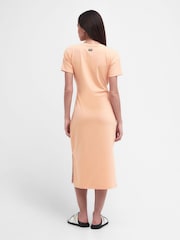 Barbour® International Whitson Stretch Cotton Black Midi Dress - Image 3 of 7