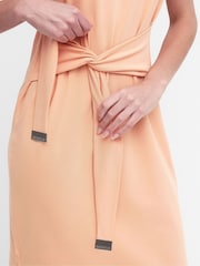 Barbour® International Whitson Stretch Cotton Black Midi Dress - Image 5 of 7