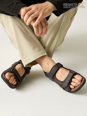 Темно-коричневый - Regatta комфортные сандалии Haris - Изображение 11 12