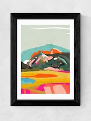 East End Prints Black Wanderlust Abstract Print by Ana Rut Bre - Image 1 of 2