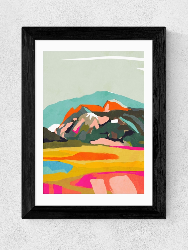 East End Prints Black Wanderlust Abstract Print by Ana Rut Bre - Image 1 of 2