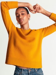 Boden Yellow Marta Merino Wool Crew Jumper - Image 2 of 7