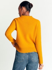 Boden Yellow Marta Merino Wool Crew Jumper - Image 3 of 7