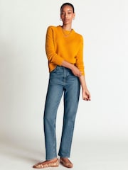 Boden Yellow Marta Merino Wool Crew Jumper - Image 4 of 7