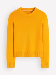 Boden Yellow Marta Merino Wool Crew Jumper - Image 6 of 7