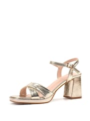 Lunar Gold Justina Block Heel Sandals - Image 6 of 9
