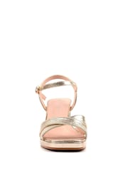 Lunar Gold Justina Block Heel Sandals - Image 8 of 9
