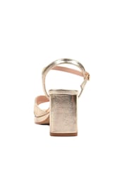 Lunar Gold Justina Block Heel Sandals - Image 9 of 9