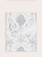 Laura Ashley Silver Josette A4 Wallpaper Sample - Image 2 of 2