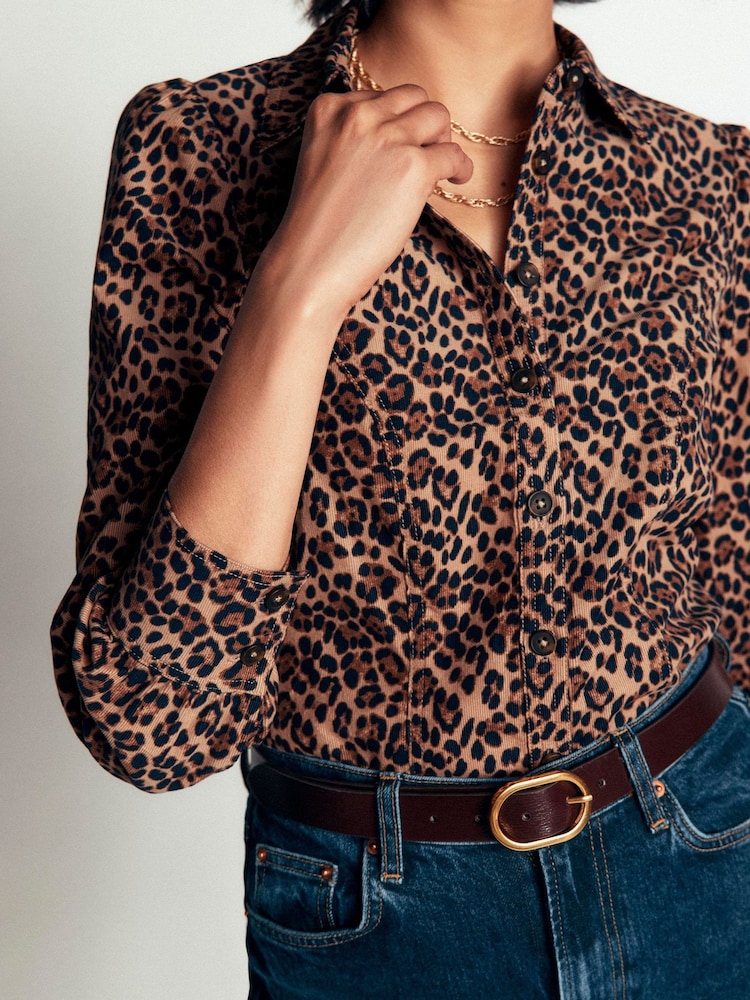 Boden Brown Sky Cord Shirt - Image 2 of 5 Boden Brown Sky Cord Shirt - Image 2 of 5