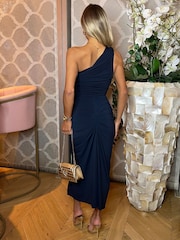AX Paris One Shoulder Knot Skirt Midi Dress - Image 2 of 4