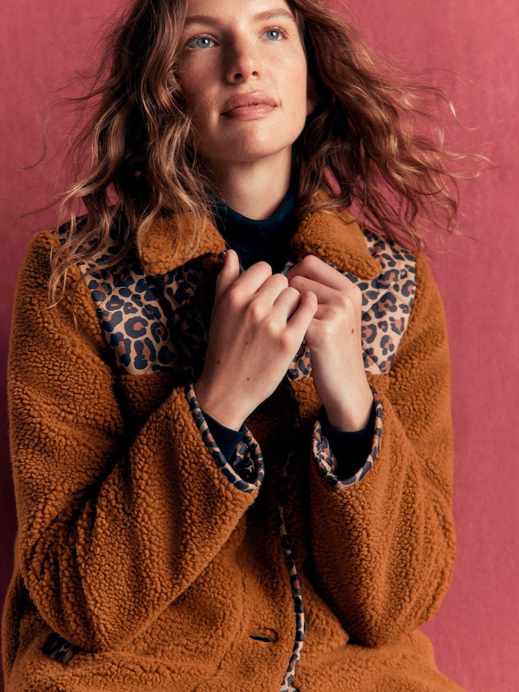 Animal - Boden Reversible Borg Mix Coat - Immagine 1 di 6 Animal - Boden Reversible Borg Mix Coat - Immagine 1 di 6