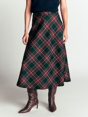Πράσινο - Boden Wool Blend Slip Skirt - Εικόνα 4 από 5