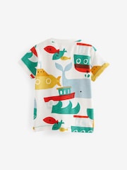 Red/Green All-Over Print 100% Cotton Short Sleeve T-Shirt (3mths-7yrs) - Image 5 of 6