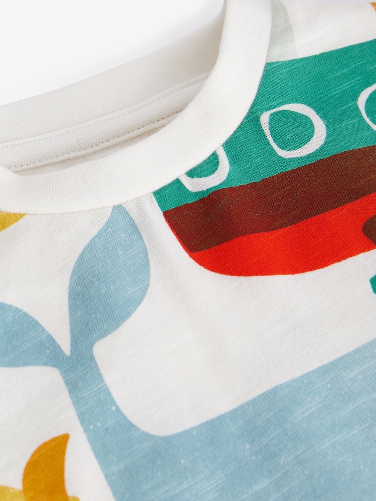 Red/Green All-Over Print 100% Cotton Short Sleeve T-Shirt (3mths-7yrs) - Image 6 of 6