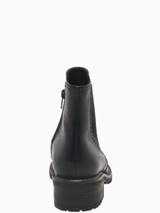 Gabor Imagine Black Tucson Leather Fashion Ankle Boots - Image 5 of 6