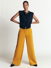 Galben - Pantaloni Boden Belgravia reiați - Imaginea 1 din 7