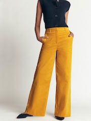 Galben - Pantaloni Boden Belgravia reiați - Imaginea 4 din 7
