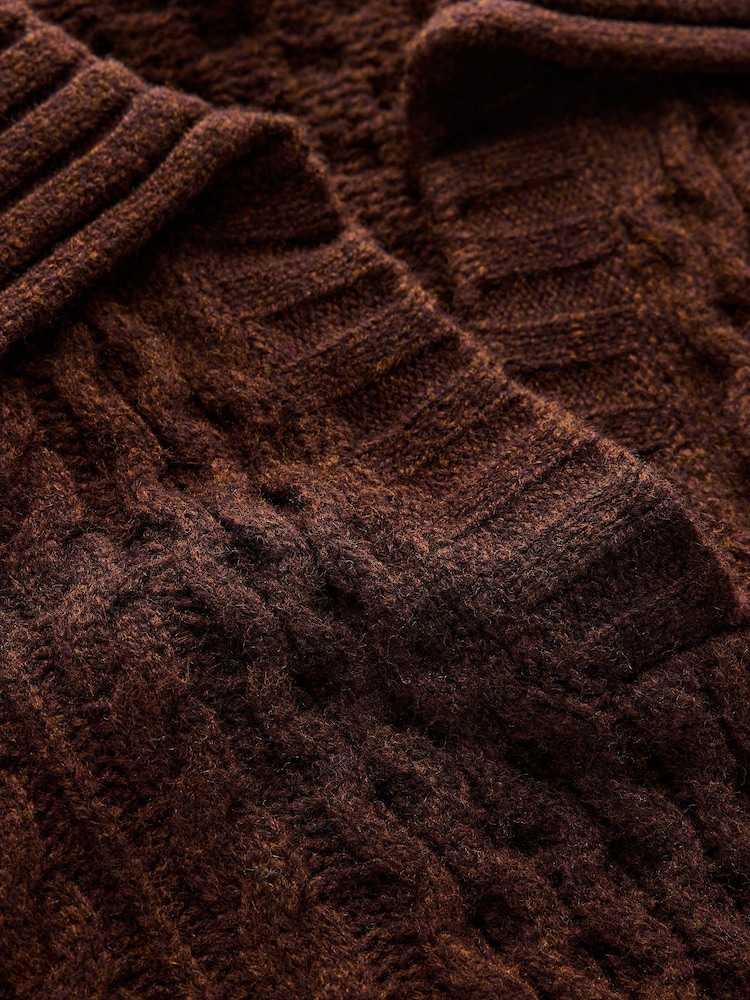 Boden Brown Collared Cable Jumper - Image 8 of 8 Boden Brown Collared Cable Jumper - Image 8 of 8