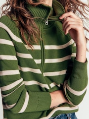 Boden Green Lucy Half Zip Jumper - Image 2 of 7