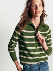 Boden Green Lucy Half Zip Jumper - Image 5 of 7
