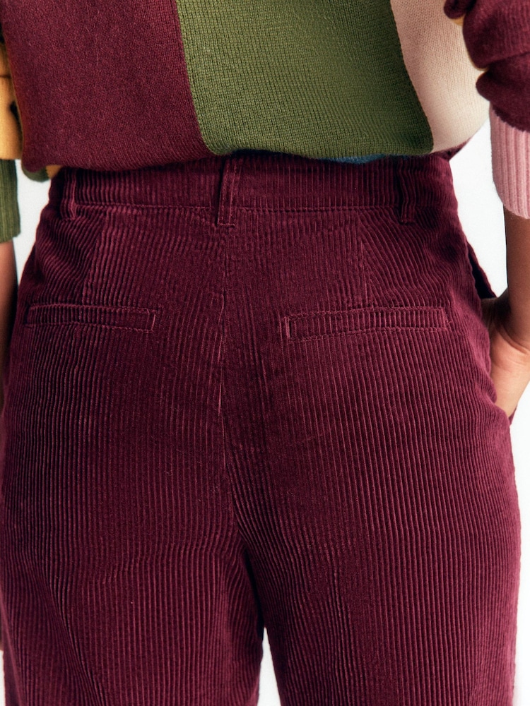 Boden Purple Fitzrovia Cord Column Trousers - Image 2 of 6 Boden Purple Fitzrovia Cord Column Trousers - Image 2 of 6