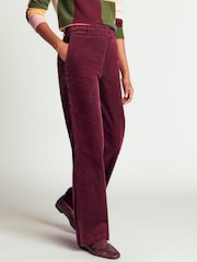 Boden Purple Fitzrovia Cord Column Trousers - Image 4 of 6