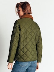 Verde - Boden Reversible Borg Mix Coat - Immagine 3 di 6